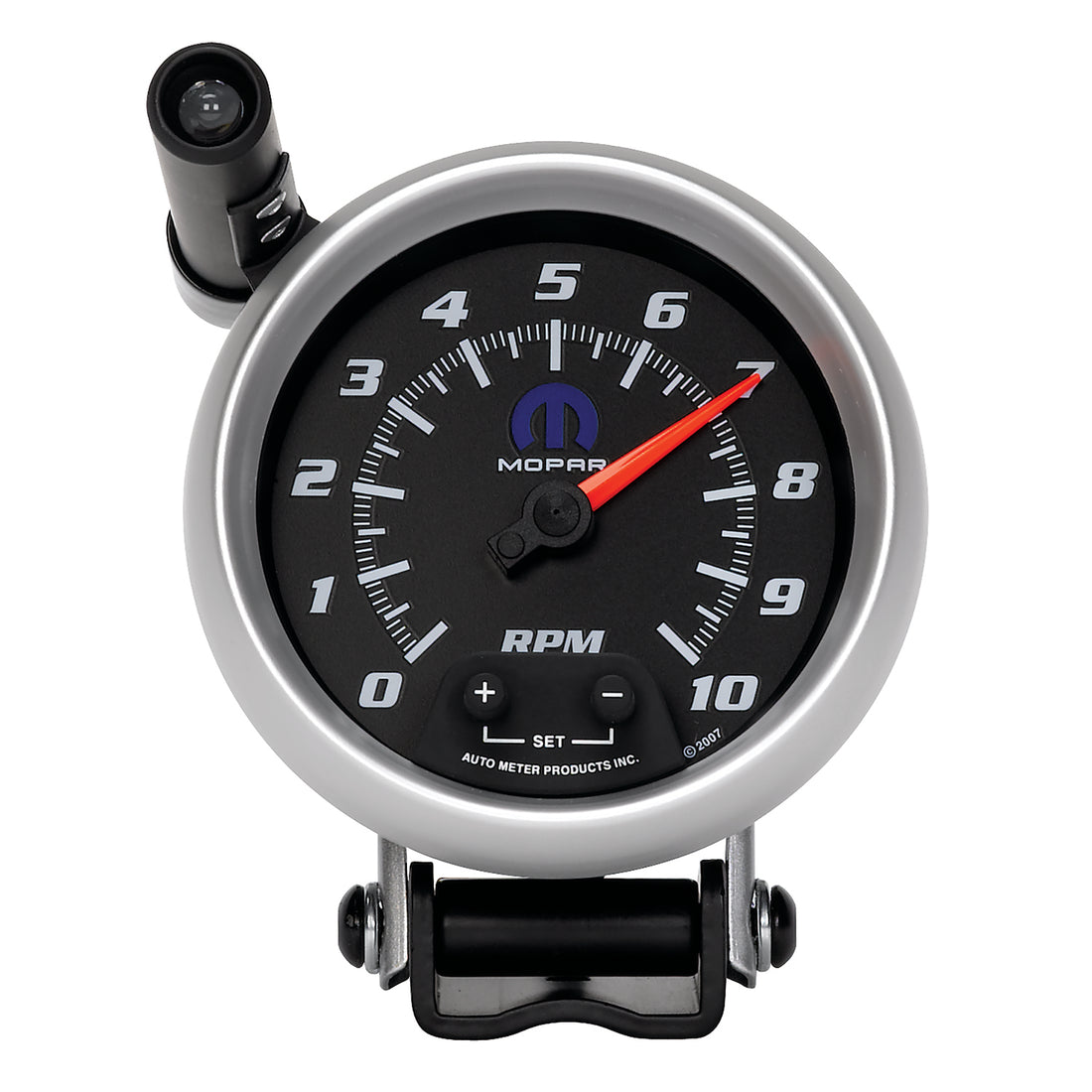 AutoMeter 880023 - GAUGE, TACH, 3 3/4", 10K RPM, PEDESTAL W/ EXT. QUICK-LITE, BLACK, MOPAR 3