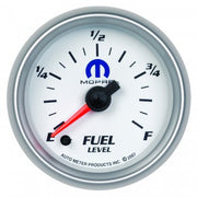 AutoMeter 880027 - GAUGE, FUEL LEVEL, 2 1/16", 0-280O PROGRAMMABLE, WHITE, MOPAR 4