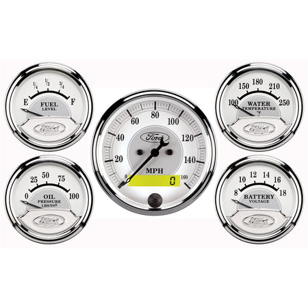 AutoMeter 880087 - GAUGE KIT, 5 PC., 3 1/8" & 2 1/16", ELEC. SPEEDOMETER, FORD MASTERPIECE 3