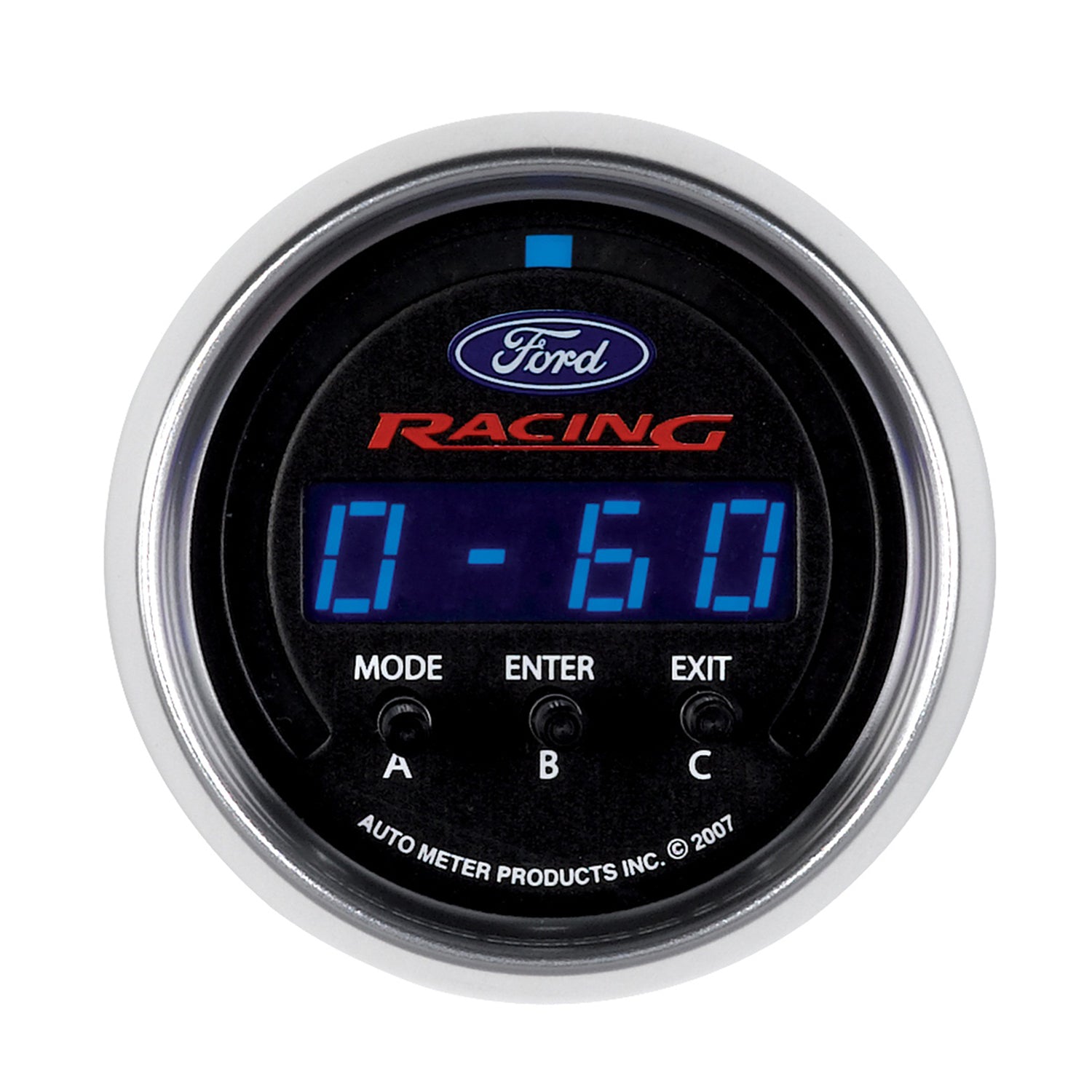 AutoMeter 880089 - GAUGE, PERF METER, 2 1/16", 1/4 MILE/HP/0-60/60-0/G FORCES, DIGITAL, FORD RACING 3