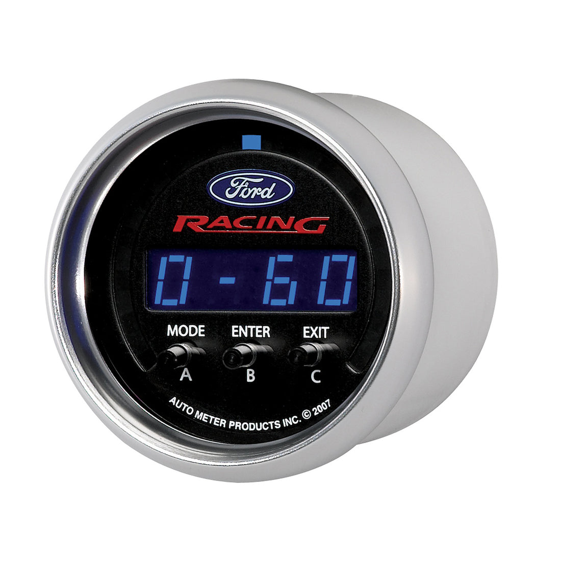 AutoMeter 880089 - GAUGE, PERF METER, 2 1/16", 1/4 MILE/HP/0-60/60-0/G FORCES, DIGITAL, FORD RACING 4