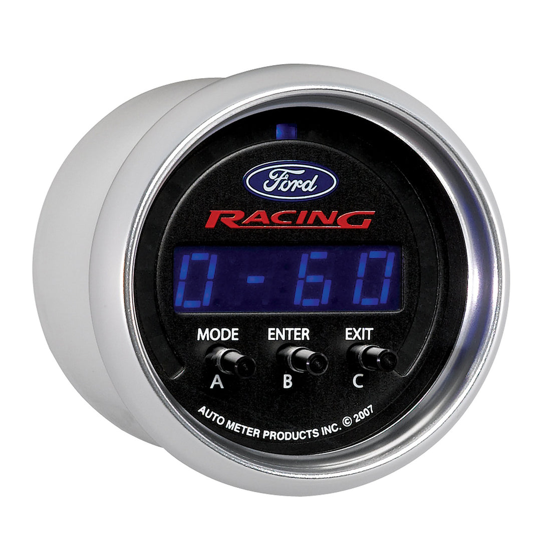 AutoMeter 880089 - GAUGE, PERF METER, 2 1/16", 1/4 MILE/HP/0-60/60-0/G FORCES, DIGITAL, FORD RACING 5
