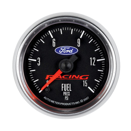 AutoMeter 880107 - GAUGE, FUEL PRESS, 2 1/16", 15PSI, DIGITAL STEPPER MOTOR, FORD RACING 3