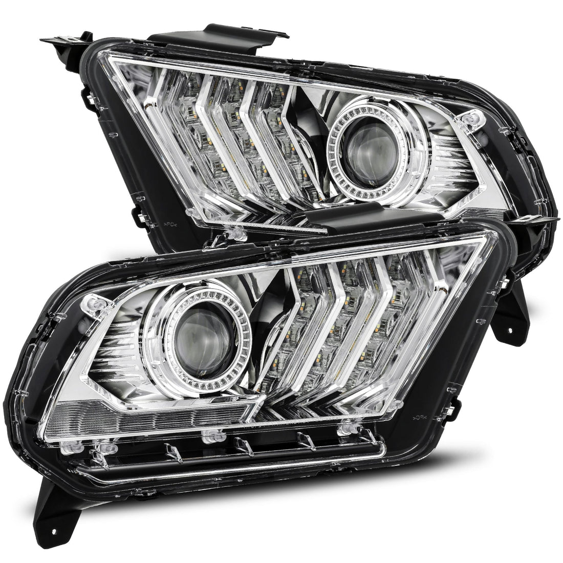 AlphaRex 880117 - LED Projector Headlights in Chrome 3