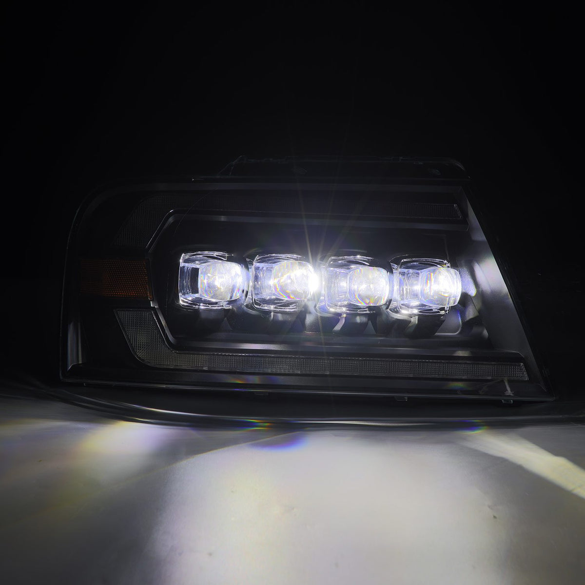 AlphaRex 880128 - LED Projector Headlights in Black