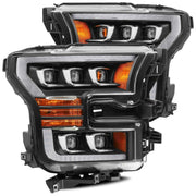 AlphaRex 880152 - LED Projector Headlights Plank Style Design Matte Black 4
