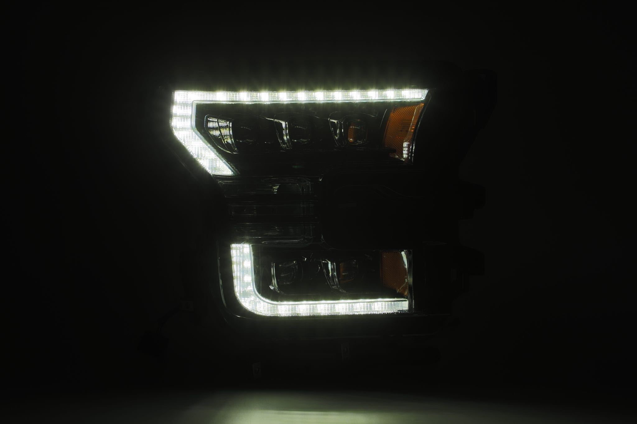 AlphaRex 880152 - LED Projector Headlights Plank Style Design Matte Black 7