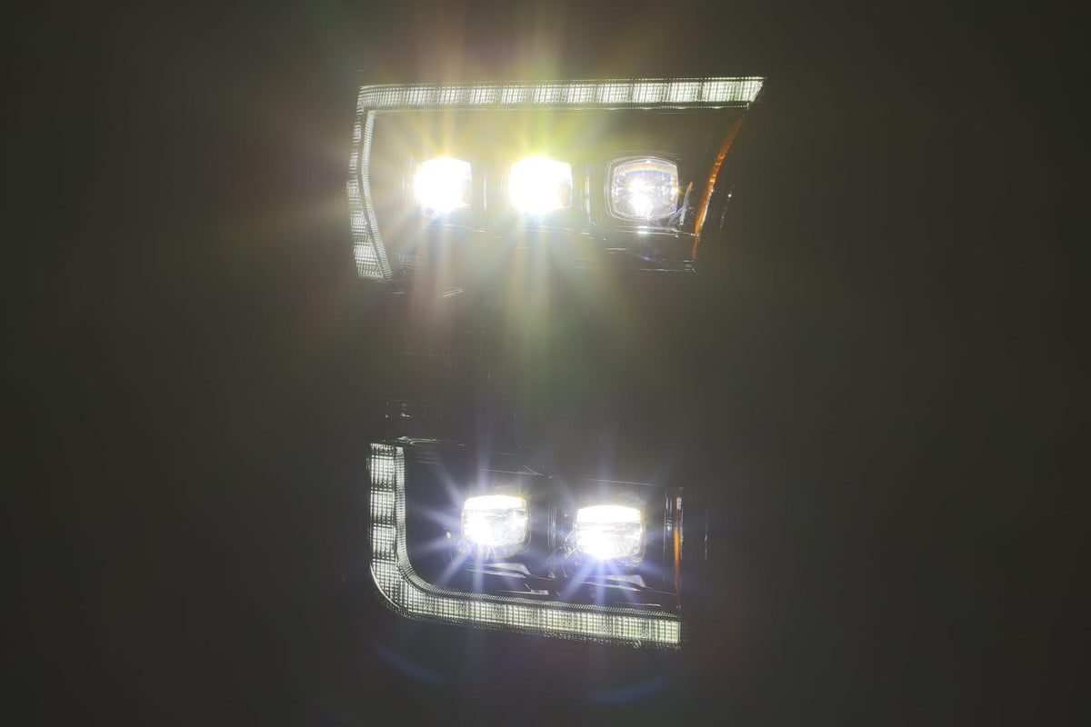 AlphaRex 880152 - LED Projector Headlights Plank Style Design Matte Black 15