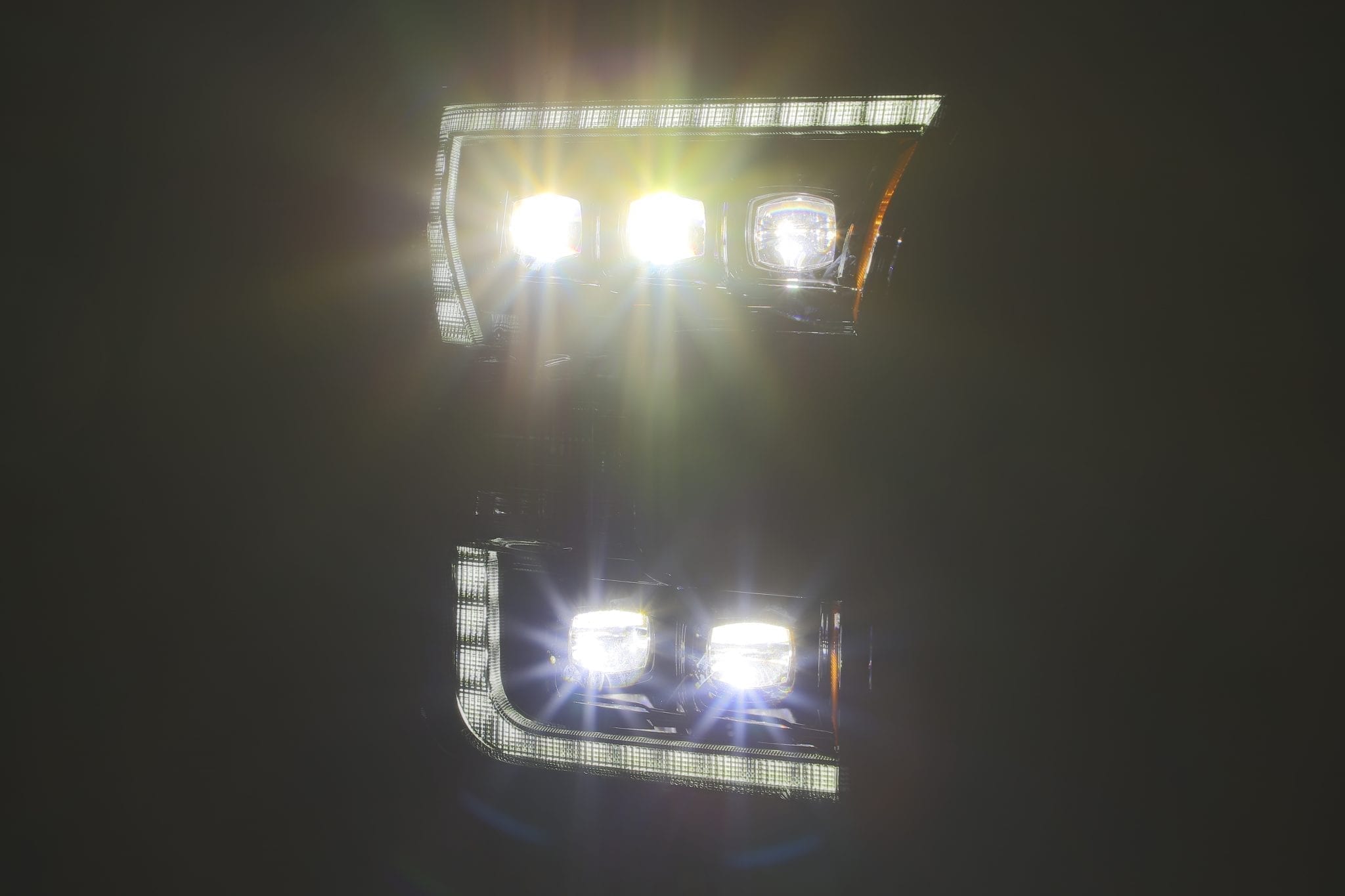 AlphaRex 880152 - LED Projector Headlights Plank Style Design Matte Black 15