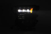 AlphaRex 880163 - LED Projector Headlights Plank Style Design Midnight Black 4