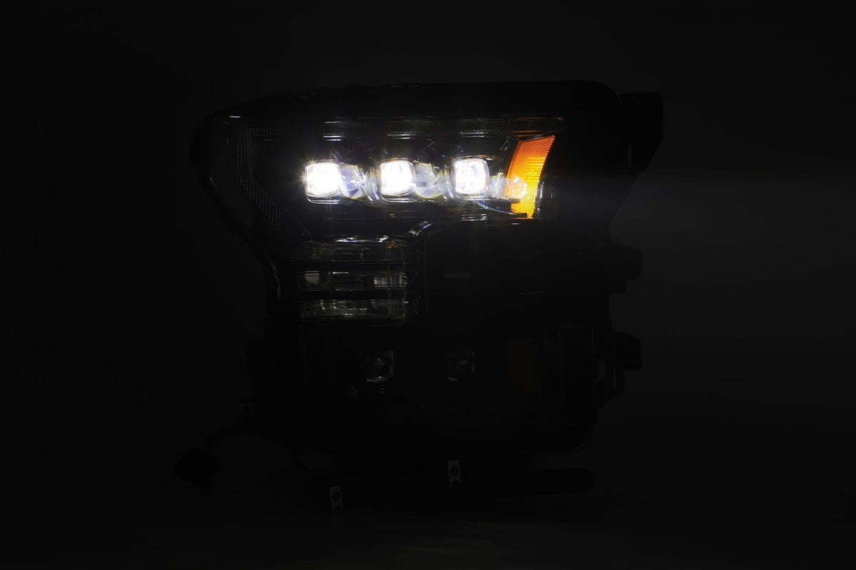 AlphaRex 880163 - LED Projector Headlights Plank Style Design Midnight Black 4