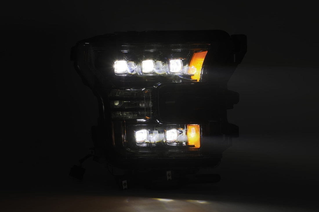 AlphaRex 880163 - LED Projector Headlights Plank Style Design Midnight Black 5