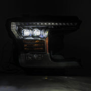 AlphaRex 880182 - LED Projector Headlights Plank Style Design Matte Black 4