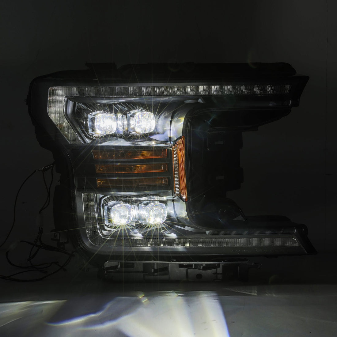 AlphaRex 880182 - LED Projector Headlights Plank Style Design Matte Black 5