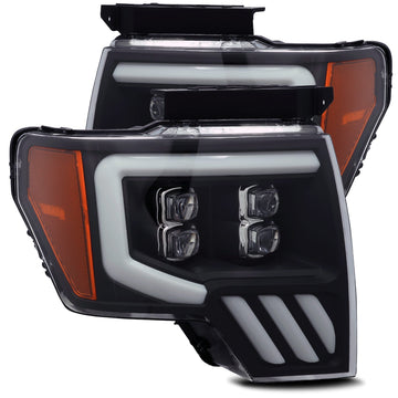 AlphaRex 880192 - LED Projector Headlights Plank Style Design Black 2