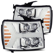 AlphaRex 880207 - LED Projector Headlights Plank Style Design Chrome 2