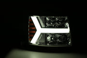 AlphaRex 880207 - LED Projector Headlights Plank Style Design Chrome 4