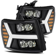 AlphaRex 880209 - LED Projector Headlights Plank Style Design Black 2