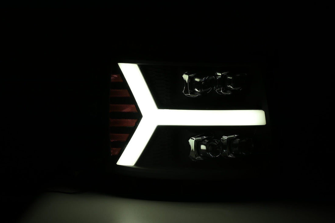 AlphaRex 880209 - LED Projector Headlights Plank Style Design Black 4