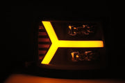 AlphaRex 880209 - LED Projector Headlights Plank Style Design Black 5
