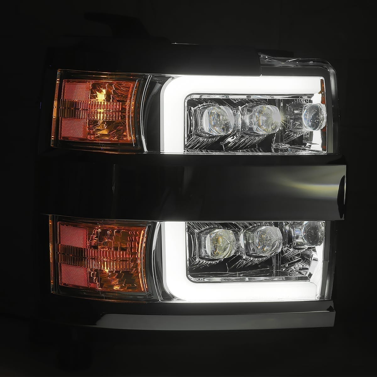 AlphaRex 880227 - LED Projector Headlights in Black 5