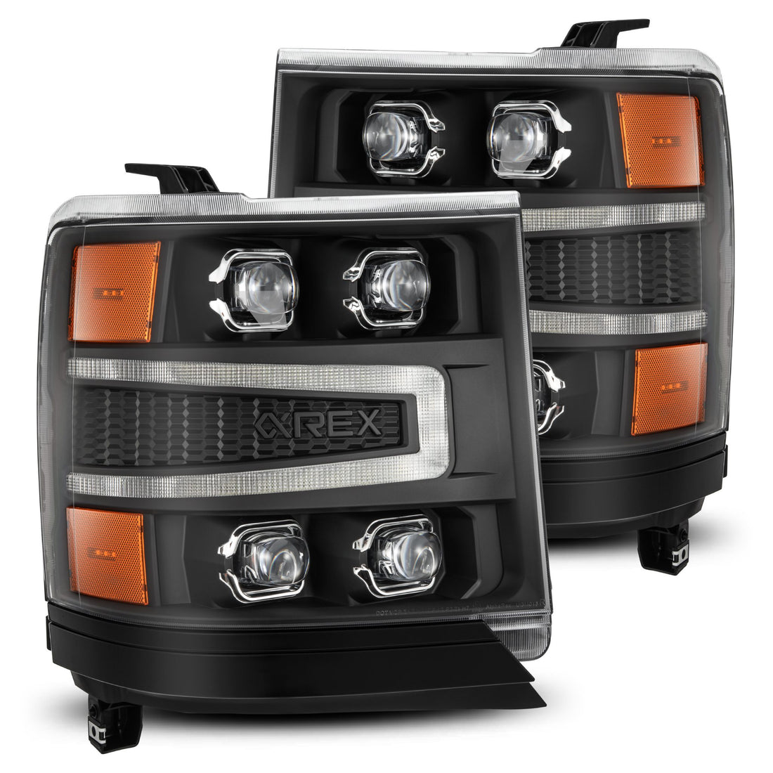 AlphaRex 880237 - LED Projector Headlights in Black