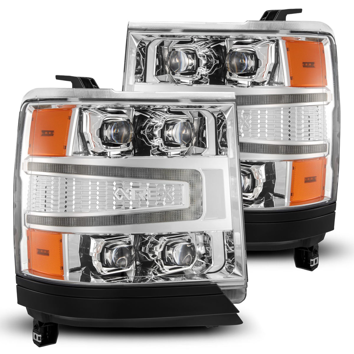 AlphaRex 880238 - LED Projector Headlights in Chrome 2