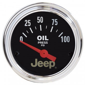 AutoMeter 880240 - GAUGE, OIL PRESS, 2 1/16", 100PSI, ELEC, JEEP 4