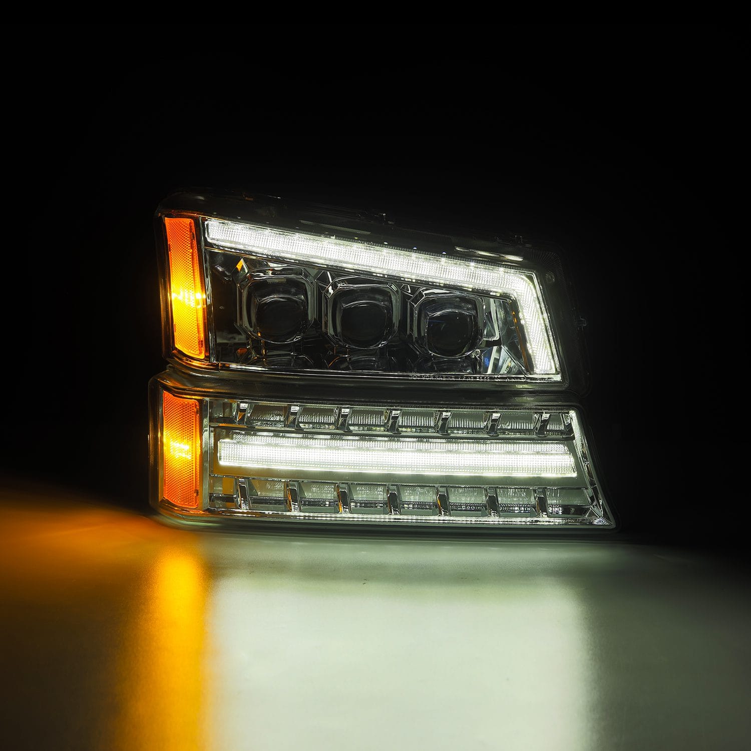 AlphaRex NA AlphaRex 880255 - Projector Headlights Chrome