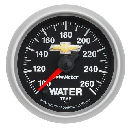 AutoMeter 880446 - GAUGE, WATER TEMP, 2 1/16", 100-260?F, DIGITAL STEPPER MOTOR, CHEVY GOLD BOWTIE 5