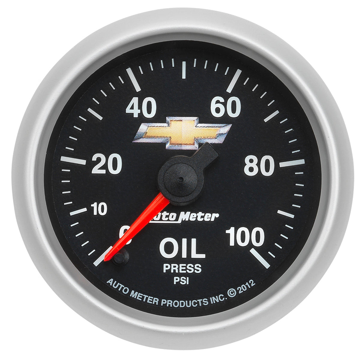 AutoMeter 880447 - GAUGE, OIL PRESS, 2 1/16", 100PSI, DIGITAL STEPPER MOTOR, CHEVY GOLD BOWTIE 3