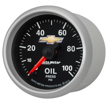 AutoMeter 880447 - GAUGE, OIL PRESS, 2 1/16", 100PSI, DIGITAL STEPPER MOTOR, CHEVY GOLD BOWTIE 4