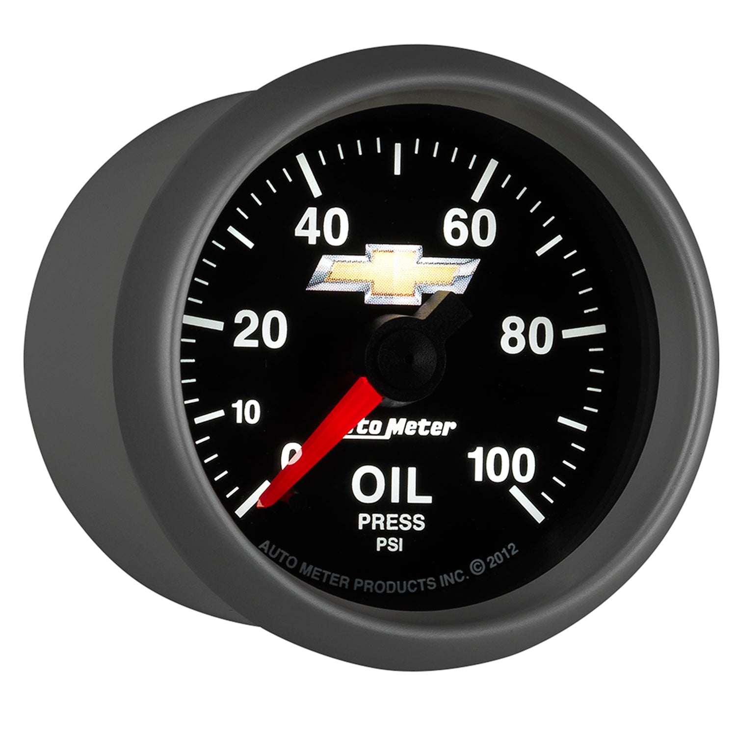 AutoMeter 880447 - GAUGE, OIL PRESS, 2 1/16", 100PSI, DIGITAL STEPPER MOTOR, CHEVY GOLD BOWTIE 8