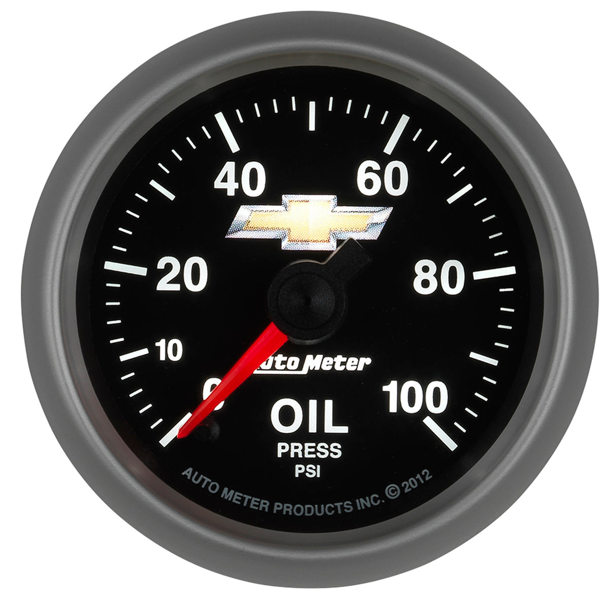 AutoMeter 880447 - GAUGE, OIL PRESS, 2 1/16", 100PSI, DIGITAL STEPPER MOTOR, CHEVY GOLD BOWTIE 6
