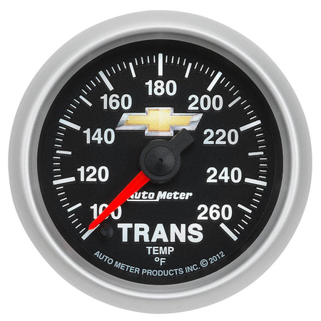 AutoMeter 880448 - GAUGE, TRANS TEMP, 2 1/16", 100-260?F, DIGITAL STEPPER MOTOR, CHEVY GOLD BOWTIE 3