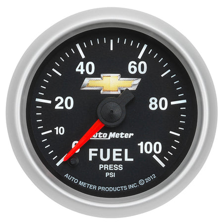 AutoMeter 880449 - GAUGE, FUEL PRESS, 2 1/16", 100PSI, DIGITAL STEPPER MOTOR, CHEVY GOLD BOWTIE 3