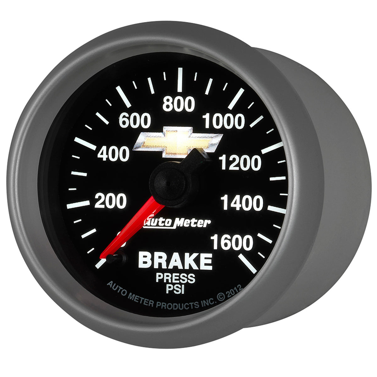 AutoMeter 880450 - GAUGE, BRAKE PRESS, 2 1/16", 1600PSI, DIGITAL STEPPER MOTOR, CHEVY GOLD BOWTIE 5
