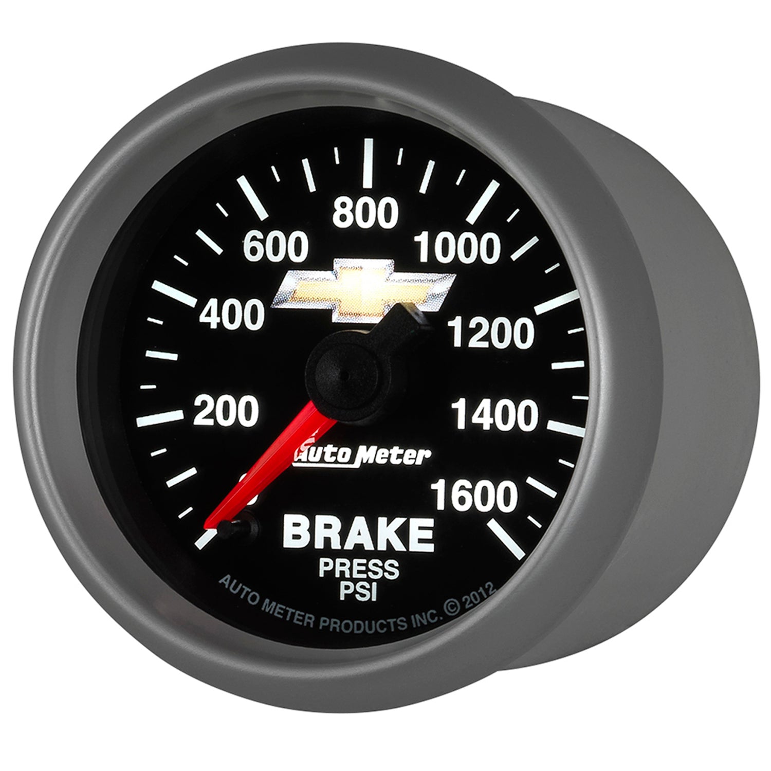 AutoMeter 880450 - GAUGE, BRAKE PRESS, 2 1/16", 1600PSI, DIGITAL STEPPER MOTOR, CHEVY GOLD BOWTIE 5