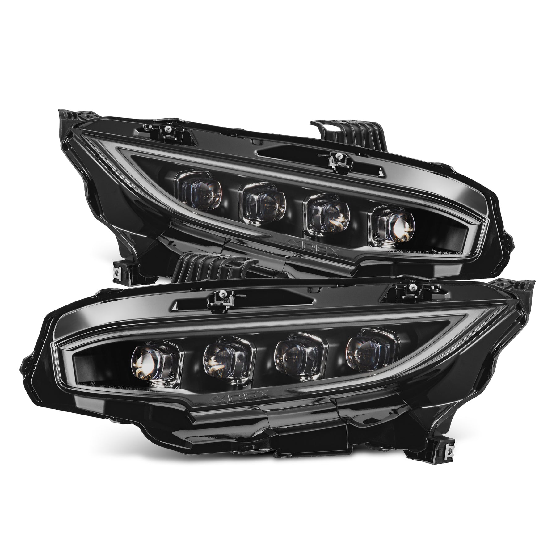 AlphaRex 880491 - Projector Headlights Black 2