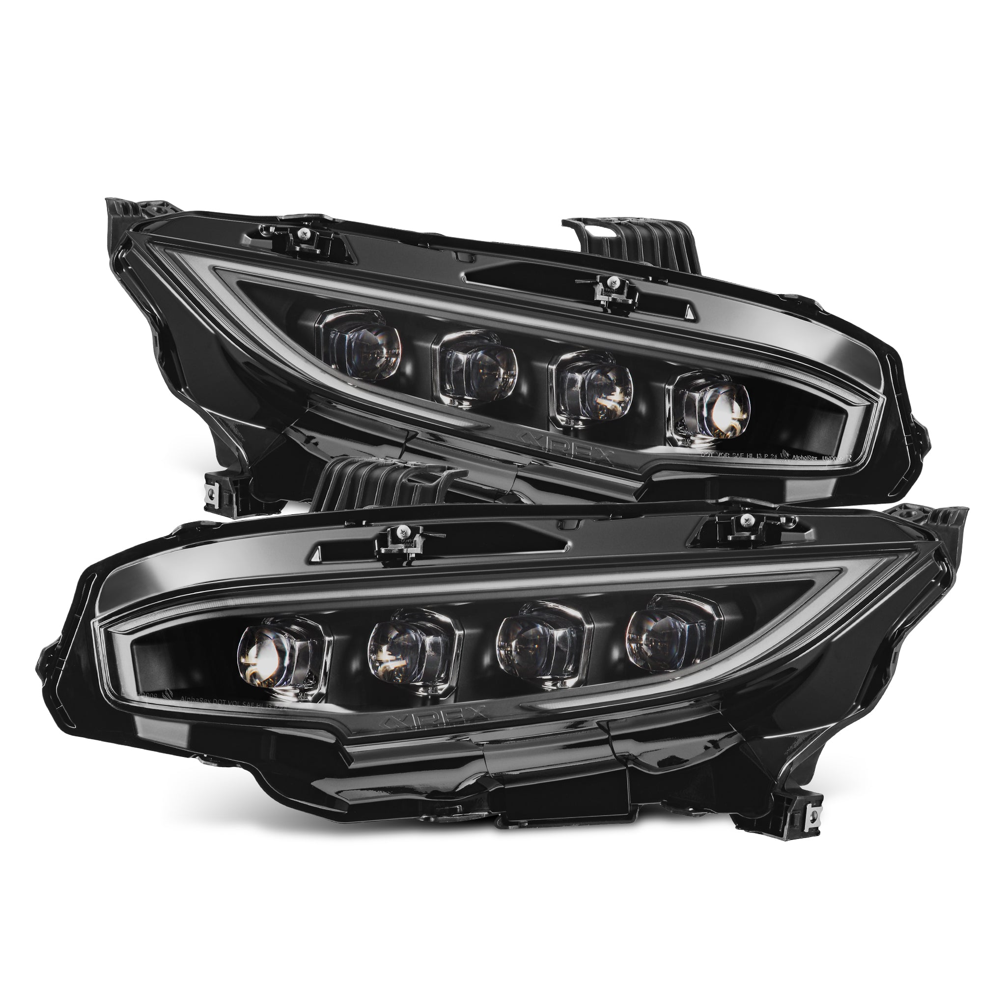 AlphaRex 880491 - Projector Headlights Black 2