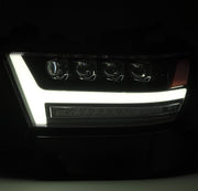 AlphaRex 880516 - LED Projector Headlights Plank Style Design Gloss Black 4