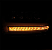 AlphaRex 880516 - LED Projector Headlights Plank Style Design Gloss Black 5