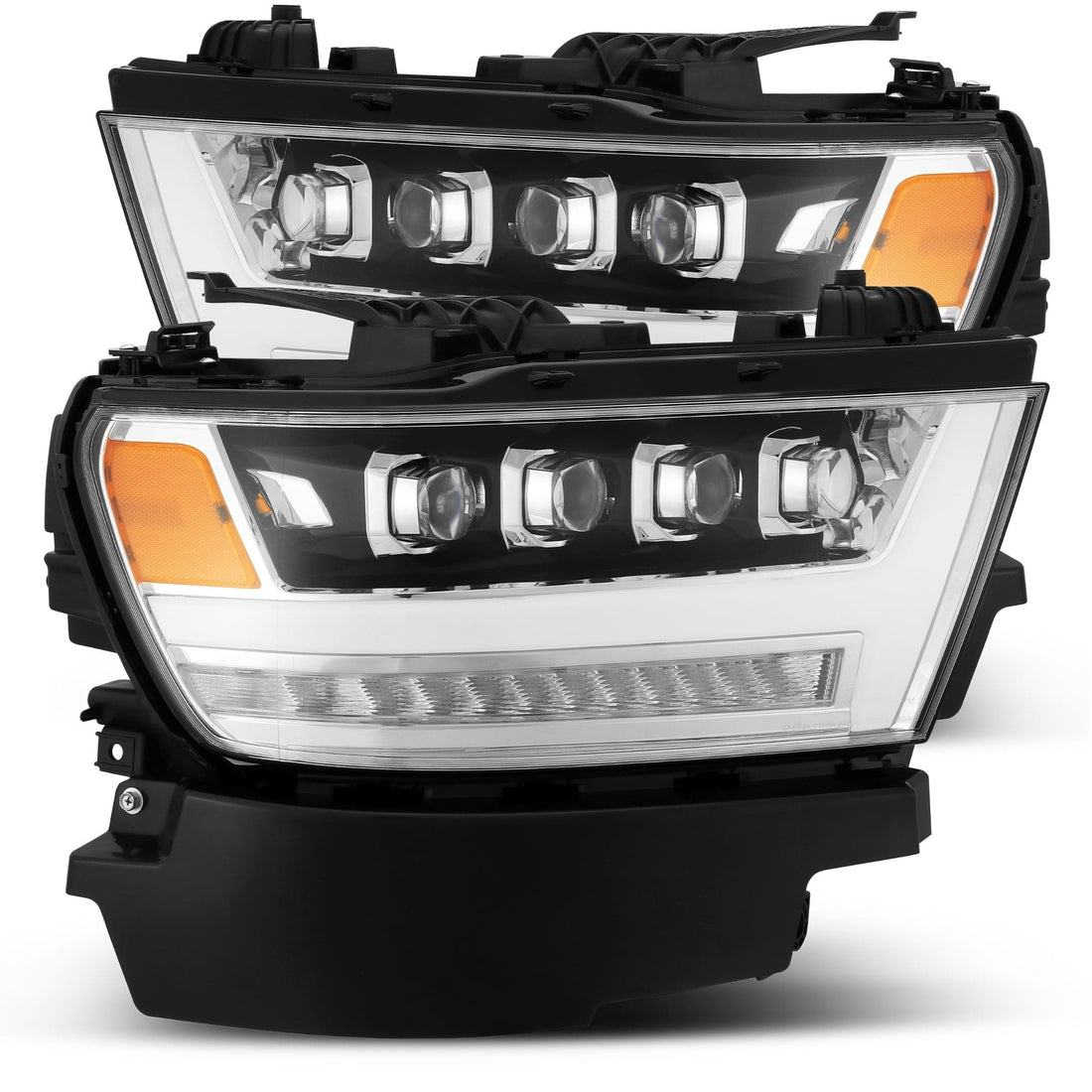 AlphaRex 880517 - LED Projector Headlights Plank Style Design Chrome 5