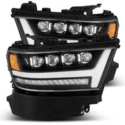 AlphaRex 880518 - LED Projector Headlights Plank Style Design Matte Black 2