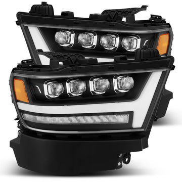 AlphaRex 880518 - LED Projector Headlights Plank Style Design Matte Black 2