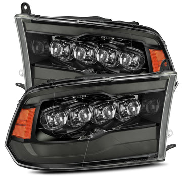 AlphaRex 880541 - LED Projector Headlights Plank Style Design Midnight Black 2