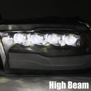 AlphaRex 880541 - LED Projector Headlights Plank Style Design Midnight Black 5