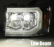 AlphaRex 880607 - LED Projector Headlights Plank Style Design Matte Black 5