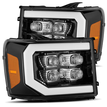 AlphaRex 880608 - LED Projector Headlights Plank Style Design Chrome 2