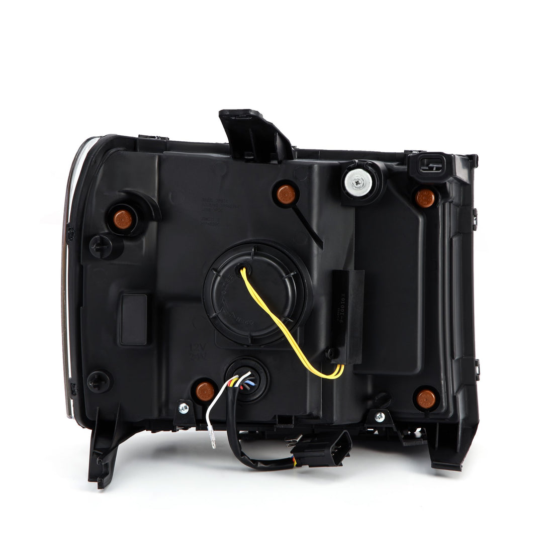 AlphaRex 880609 - LED Projector Headlights Plank Style Design Gloss Black 5